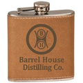 6 Oz. Leather Flask